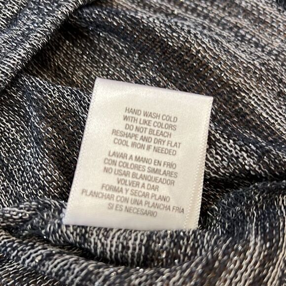 NWT Adam Levine Grey Lurex Sparkly Sweater Dress S - Picture 8 of 11